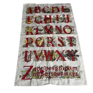 Ulster Weavers Conservation Alphabet Tea Towel Pure Irish Linen Made in Ireland